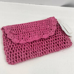 NWT Melrose and Market Pink Woven Bag